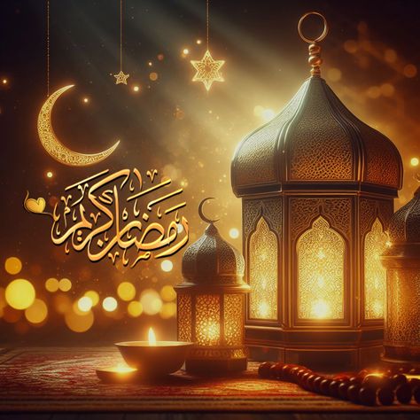 بطاقات تهنئة بحلول شهر رمضان 2025